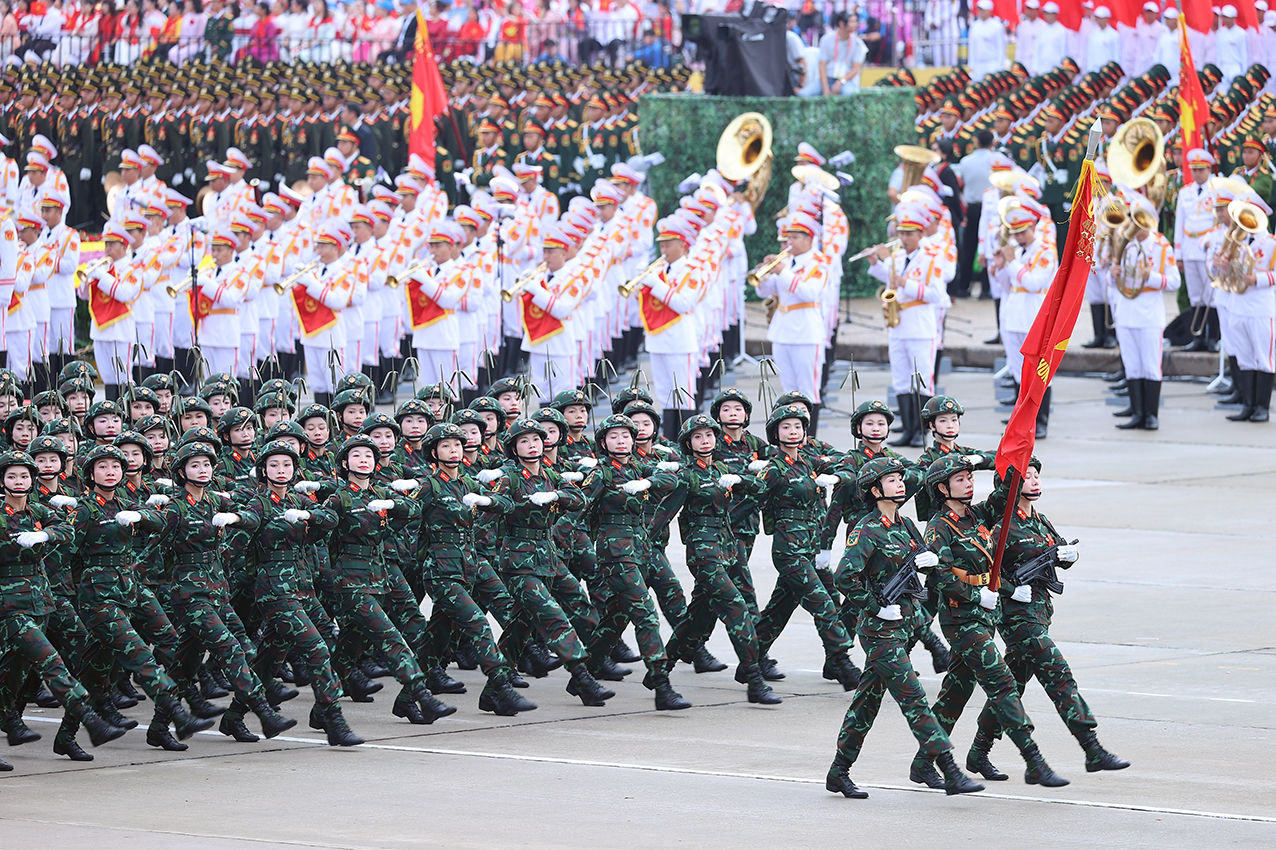 Chùm ảnh: Các khối diễu binh của quân đội nhân dân Việt Nam tại A80- Ảnh 21. Chùm ảnh: Các khối diễu binh của quân đội nhân dân Việt Nam tại A80- Ảnh 21.