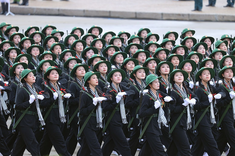Chùm ảnh: Các khối diễu binh của quân đội nhân dân Việt Nam tại A80- Ảnh 25. Chùm ảnh: Các khối diễu binh của quân đội nhân dân Việt Nam tại A80- Ảnh 25.