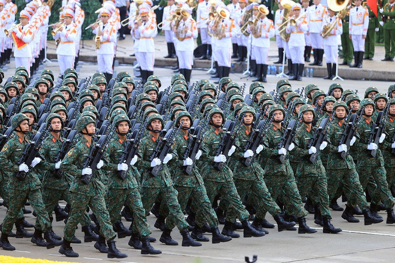 Chùm ảnh: Các khối diễu binh của quân đội nhân dân Việt Nam tại A80- Ảnh 12. Chùm ảnh: Các khối diễu binh của quân đội nhân dân Việt Nam tại A80- Ảnh 12.