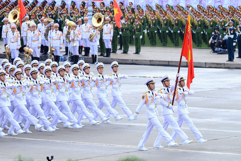 Chùm ảnh: Các khối diễu binh của quân đội nhân dân Việt Nam tại A80- Ảnh 5. Chùm ảnh: Các khối diễu binh của quân đội nhân dân Việt Nam tại A80- Ảnh 5.