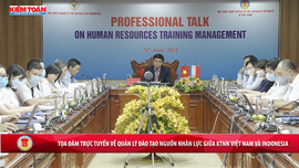 Tọa đàm trực tuyến về Quản lý đào tạo nguồn nhân lực giữa KTNN Việt Nam và Indonesia