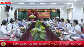 KTNN và Ban Cơ yếu Chính phủ Ký kết Quy chế phối hợp