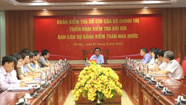 Kiểm tra việc thực hiện Nghị quyết Đại hội XIII của Đảng tại Ban cán sự đảng Kiểm toán nhà nước