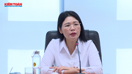 Lãnh đạo Kiểm toán nhà nước làm việc với Báo kiểm toán