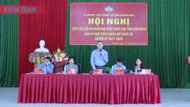 Tổng Kiểm toán nhà nước Ngô Văn Tuấn tiếp xúc cử tri huyện Đà Bắc, tỉnh Hòa Bình