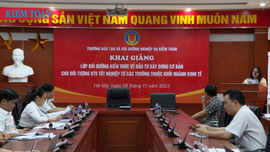 Khai giảng lớp bồi dưỡng kiến thức về đầu tư xây dựng cơ bản