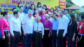 Tổng Kiểm toán nhà nước tham dự Ngày hội Đại đoàn kết toàn dân tộc tại tỉnh Hòa Bình