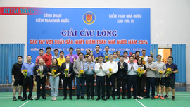 Giải cầu lông các tay vợt xuất sắc nhất Kiểm toán nhà nước năm 2024