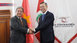 Tổng KTNN Việt Nam Ngô Văn Tuấn làm việc với Cơ quan Tổng Kiểm soát Peru