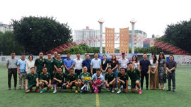 Đội bóng Kiểm toán Nhà nước thi đấu trận chung kết Giải bóng đá công chức, viên chức Việt Nam năm 2024