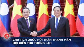 Chủ tịch Quốc hội Trần Thanh Mẫn hội kiến Thủ tướng Lào 