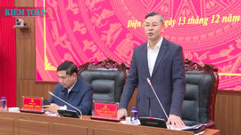 Tổng Kiểm toán nhà nước Ngô Văn Tuấn làm việc với Tỉnh ủy Điện Biên về công tác phòng, chống tham nhũng, tiêu cực