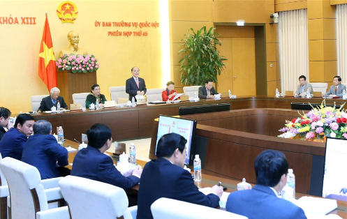 Tiếp tục phiên họp thứ 45 của Ủy ban Thường vụ Quốc hội khóa XIII: Cho ý kiến về Báo cáo công tác nhiệm kỳ 2011-2015 của Kiểm toán Nhà nước