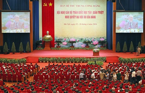 Hội nghị cán bộ toàn quốc học tập,  quán triệt Nghị quyết Đại hội XII của Đảng
