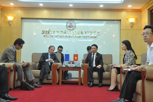 Tổng Kiểm toán Nhà nước tiếp xã giao các đoàn công tác  của EU, SECO và JICA