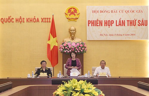 Phiên họp thứ sáu Hội đồng bầu cử quốc gia: Thông qua Nghị quyết công bố kết quả bầu cử