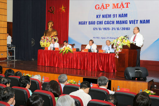 Thủ tướng Chính phủ Nguyễn Xuân Phúc dự gặp mặt Kỷ niệm 91 năm Ngày Báo chí Cách mạng Việt Nam