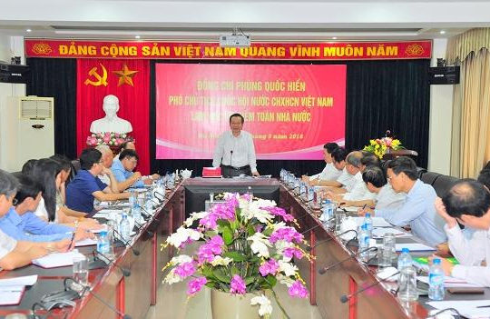 Phó Chủ tịch Quốc hội Phùng Quốc Hiển làm việc với Kiểm toán Nhà nước