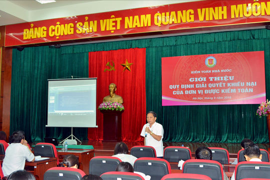 KTNN tập huấn quy định giải quyết  khiếu nại của đơn vị được kiểm toán