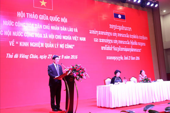 KTNN tham dự Hội thảo “Kinh nghiệm quản lý nợ công” tại CHDCND Lào