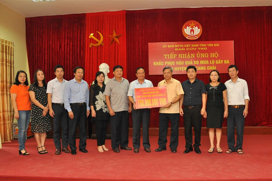 Ủng hộ 150 triệu đồng tới đồng bào bị thiệt hại do lũ ống tại Yên Bái