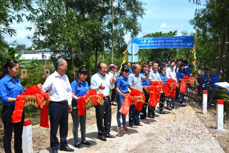 Khánh thành cầu giao thông nông thôn tại tỉnh Tiền Giang