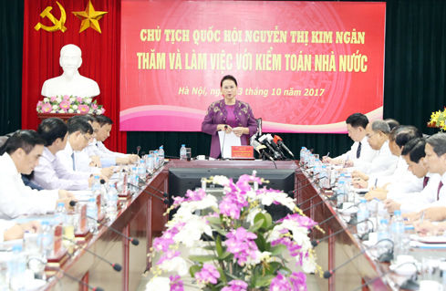 Chủ tịch Quốc hội Nguyễn Thị Kim Ngân thăm và làm việc với Kiểm toán Nhà nước Chủ tịch Quốc hội Nguyễn Thị Kim Ngân thăm và làm việc với Kiểm toán Nhà nước