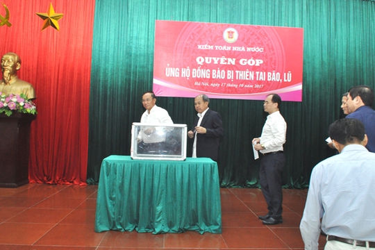 KTNN quyên góp ủng hộ đồng bào bị thiên tai