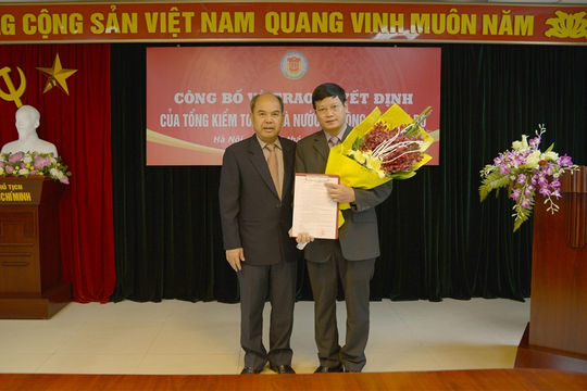 Trao quyết định bổ nhiệm Tổng Biên tập Báo Kiểm toán