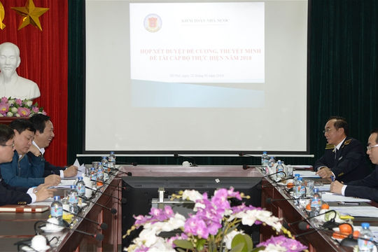 KTNN xét duyệt đề cương, thuyết minh đề tài nghiên cứu khoa học cấp Bộ năm 2018