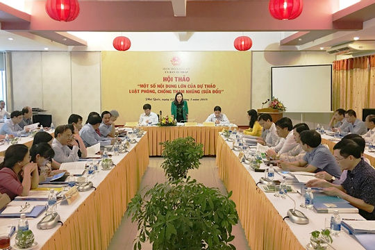 Hội thảo góp ý hoàn thiện Dự thảo Luật phòng, chống tham nhũng (sửa đổi)