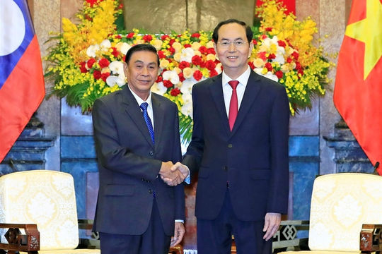 Chủ tịch nước tiếp Chủ nhiệm Văn phòng Chủ tịch nước Lào Chủ tịch nước tiếp Chủ nhiệm Văn phòng Chủ tịch nước Lào