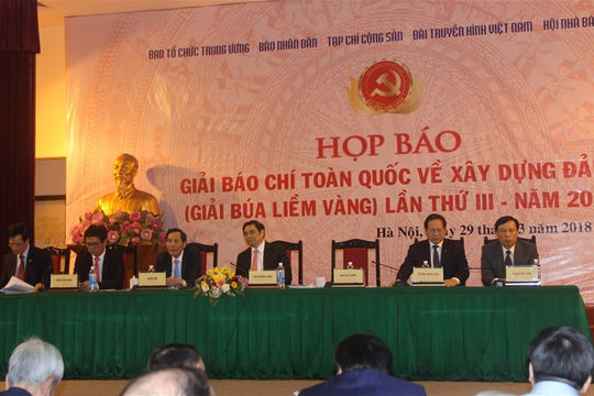 Phát động Giải báo chí toàn quốc về xây dựng Đảng lần thứ III