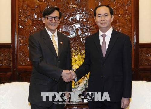 Chủ tịch nước Trần Đại Quang tiếp Đại sứ Thái Lan chào kết thúc nhiệm kỳ