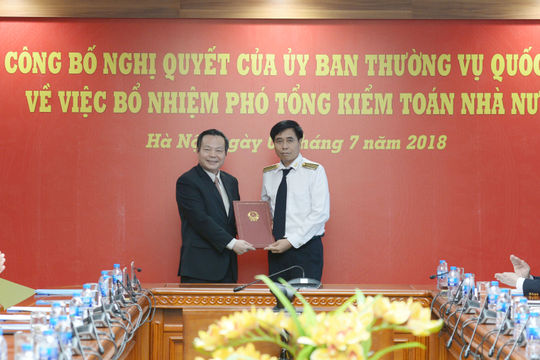 Công bố Nghị quyết của Ủy Ban Thường vụ Quốc Hội về việc bổ nhiệm Phó Tổng Kiểm toán Nhà nước