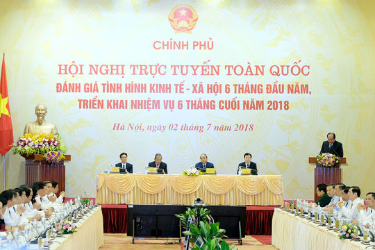Thủ tướng Nguyễn Xuân Phúc chủ trì Hội nghị trực tuyến Chính phủ với địa phương