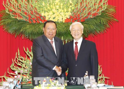Tổng Bí thư, Chủ tịch nước Lào thăm Việt Nam