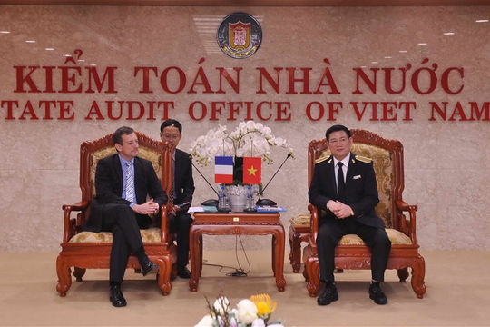 Tổng Kiểm toán Nhà nước tiếp xã giao Đại sứ Cộng hòa Pháp tại Việt Nam