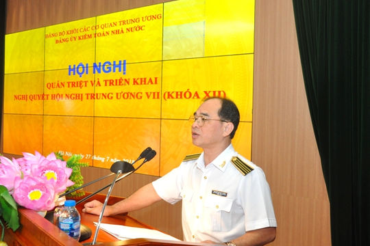 Đảng ủy KTNN tổ chức quán triệt và triển khai Nghị quyết Trung ương 7, khóa XII