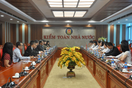 Phó Tổng Kiểm toán Nhà nước Đặng Thế Vinh tiếp xã giao Đoàn KTNN Indonesia
