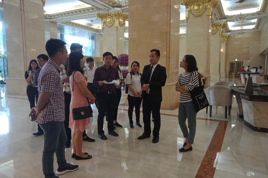Tổ chức diễn tập tại sân bay và khách sạn cho Liên lạc viên phục vụ Đại hội ASOSAI 14 Tổ chức diễn tập tại sân bay và khách sạn cho Liên lạc viên phục vụ Đại hội ASOSAI 14