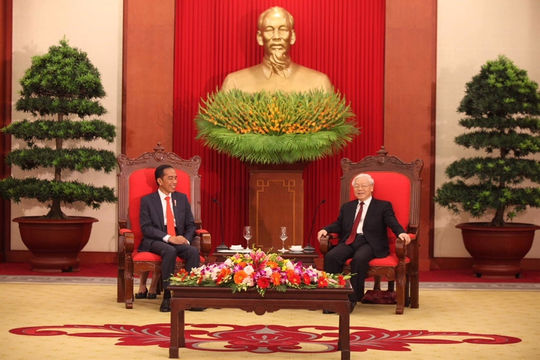 Lãnh đạo Đảng, Quốc hội tiếp Tổng thống Cộng hòa Indonesia