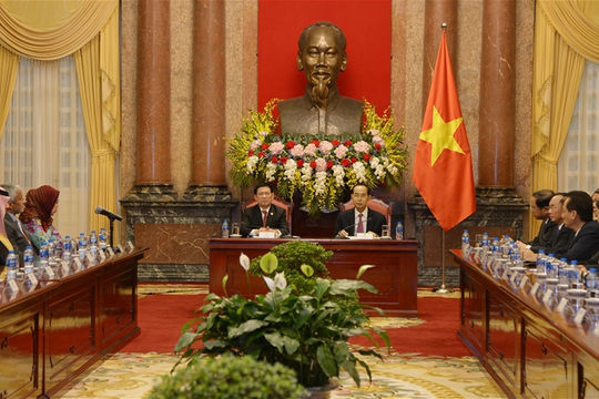 Chủ tịch nước Trần Đại Quang tiếp các Trưởng đoàn dự Đại hội ASOSAI 14