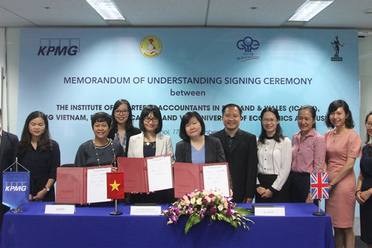 Ký kết hợp tác giữa ICAEW và KPMG với 4 trường đại học: Nâng cao chất lượng và gia tăng cơ hội việc làm cho sinh viên kế toán, kiểm toán