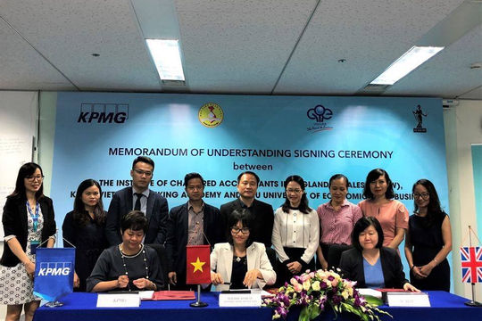 ICAEW và KPMG ký kết hợp tác với các trường đại học Việt Nam