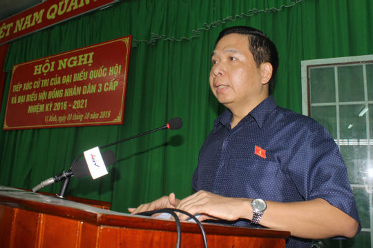 Phó Tổng Kiểm toán Nhà nước Đặng Thế Vinh tiếp xúc cử tri tỉnh Hậu Giang