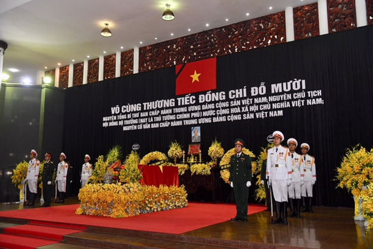 Cử hành trọng thể lễ viếng nguyên Tổng Bí thư Đỗ Mười