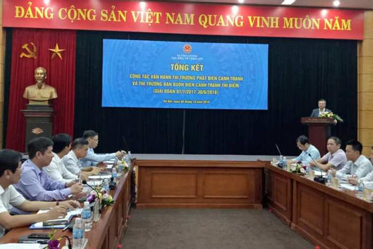 Thị trường bán buôn điện cạnh tranh sẽ được vận hành chính thức từ năm 2019