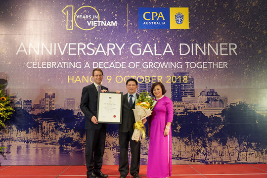Tổng Kiểm toán Nhà nước Hồ Đức Phớc dự Lễ kỷ niệm 10 năm CPA Australia tại Việt Nam