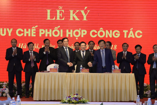 Ban Cán sự đảng Kiểm toán Nhà nước, Thanh tra Chính phủ và Đảng ủy Khối Doanh nghiệp Trung ương ký quy chế phối hợp